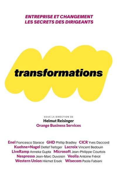 Transformations: Entreprise et changement : les secrets des dirigeants (DEBATS PUBLICS)